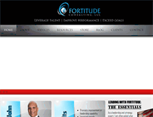 Tablet Screenshot of fortitudeconsult.com